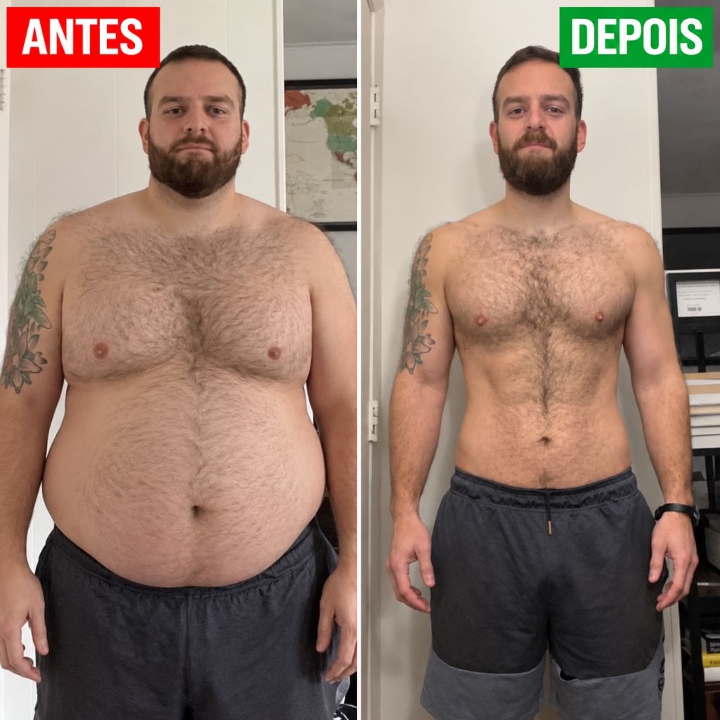 Transformação Homem Antes e Depois